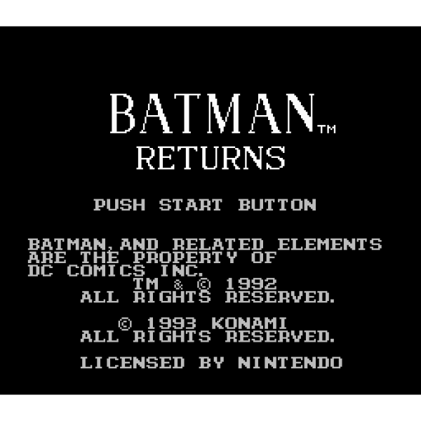 Nintendo Entertainment System - Batman Returns - mit OVP
