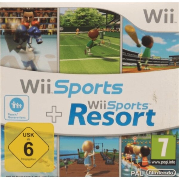 Nintendo Wii - Wii Sports + Wii Sports Resort - nur CD