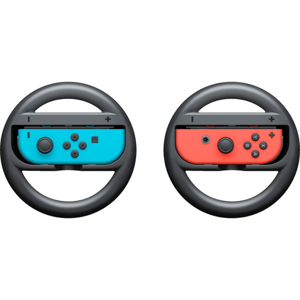 Nintendo Switch - Original Joy-Con-Lenkrad-Paar, Lenkrad-Adapter - Schwarz