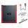 Nintendo Wii mini - Konsole - RVL-201 - alle Kabel - Rot