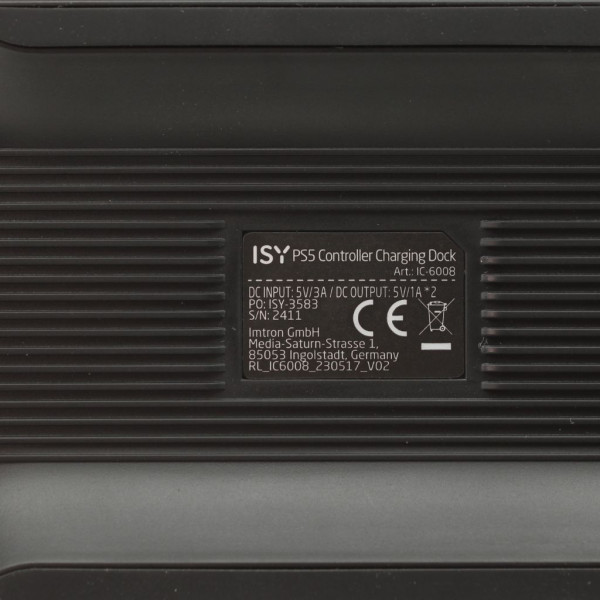Sony PlayStation 5 - ISY IC-6008 Controller Ladestation - Weiß