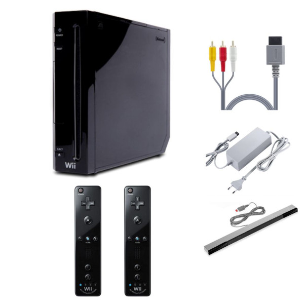 Nintendo Wii Konsole - schwarz - Komplettpaket - RVL-001 - Remote Auswahl