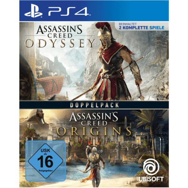 PS4 PlayStation 4 - Assassins Creed Odyssey + Origins Doppelpack - mit OVP